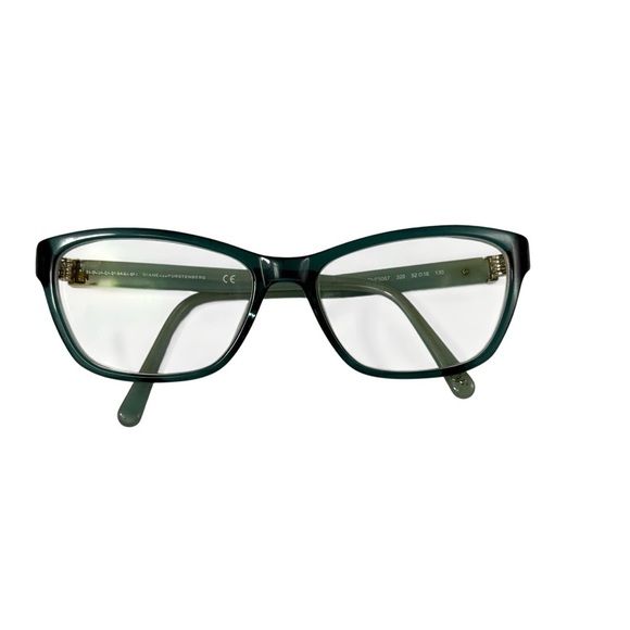 Diane Von Furstenberg DVF DVF5067 320 Eyeglasses green teal frames 52 16 130 - Picture 4 of 6